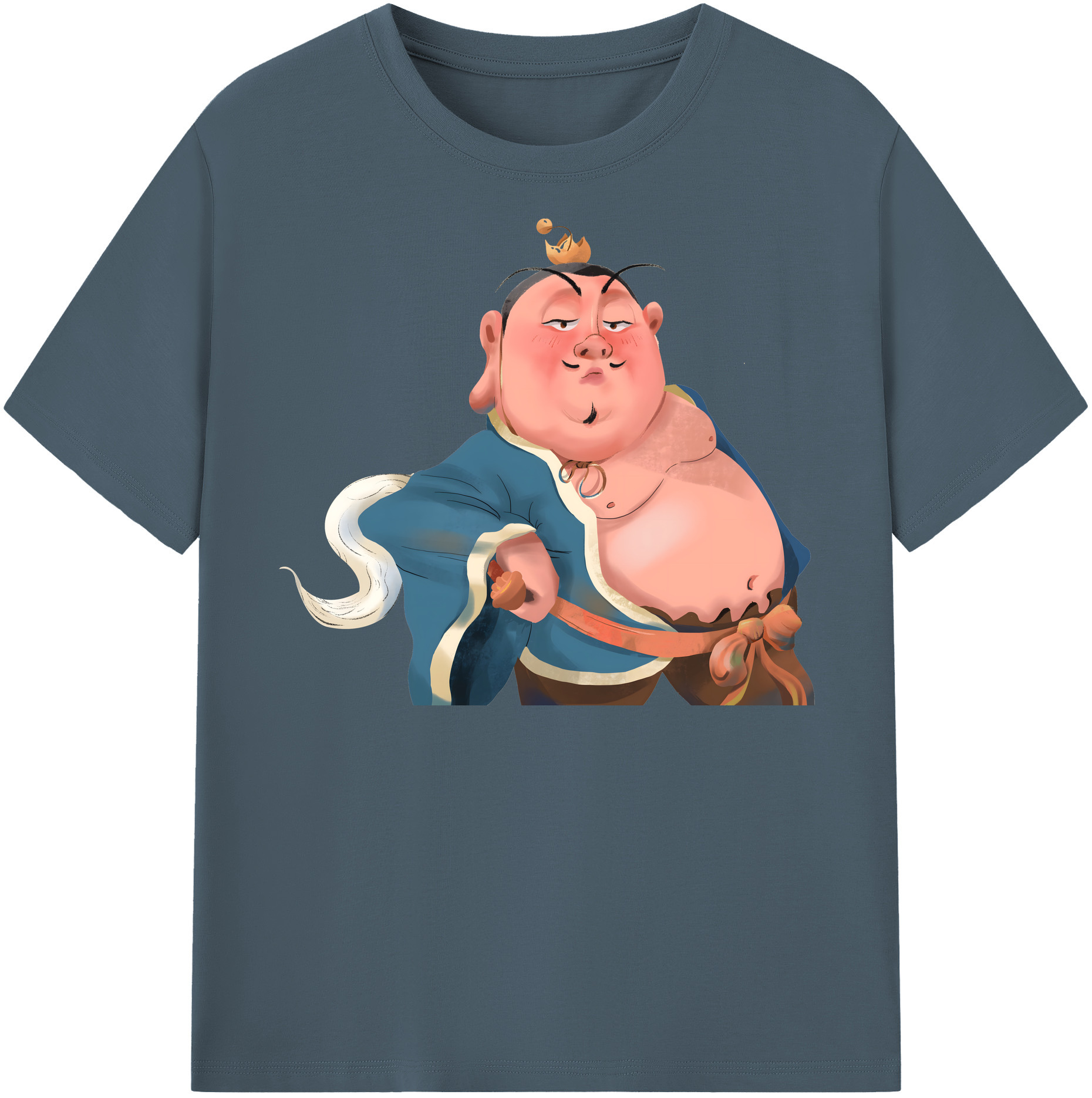 （画像用） Ne Zha 2 ナタ 魔童の大暴れ 綿100％半袖Tシャツ（フロントプリント）